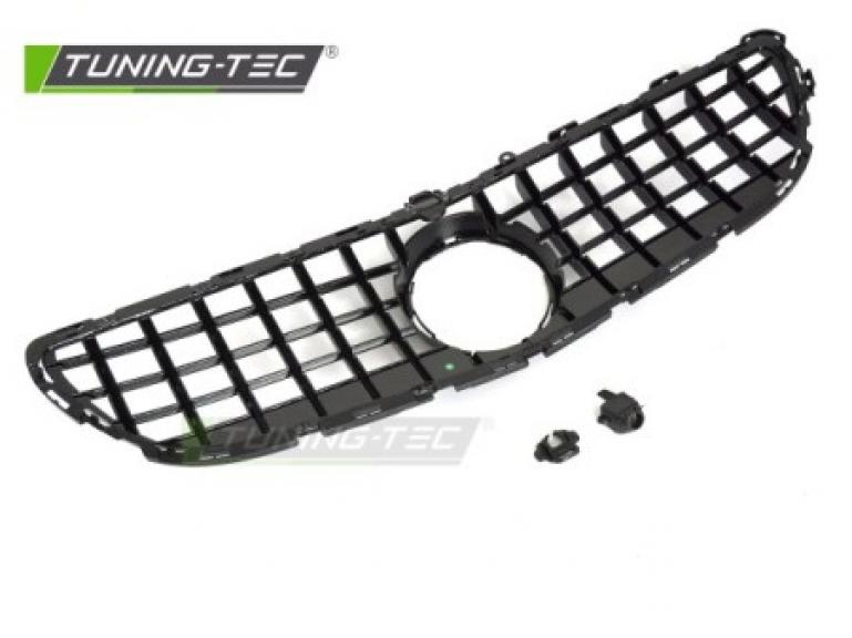 Preview: Upgrade Sportgrill / Kühlergrill passend für Mercedes Benz CLS C218 Facelift (Mopf) 14-18 Hochglanz schwarz / chrom