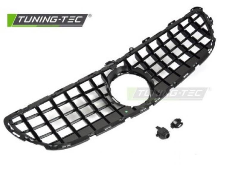 Preview: Upgrade Sportgrill / Kühlergrill passend für Mercedes Benz CLS C218 Facelift (Mopf) 14-18 Hochglanz schwarz