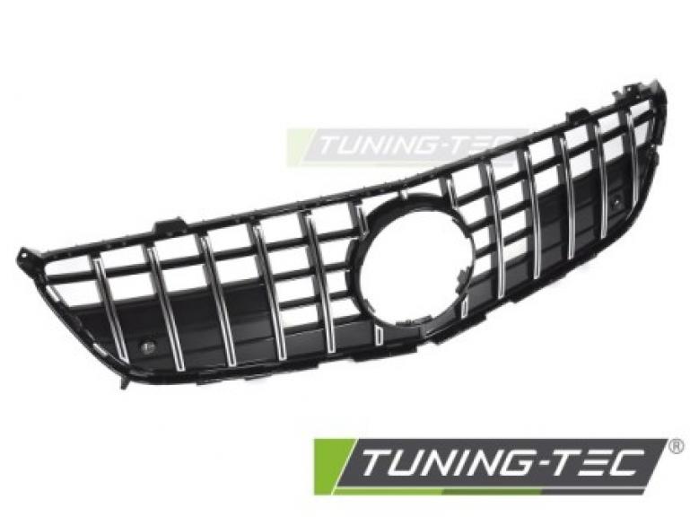 Upgrade Sportgrill / Kühlergrill passend für Mercedes Benz SL R231 11-16 Hochglanz schwarz / chrom