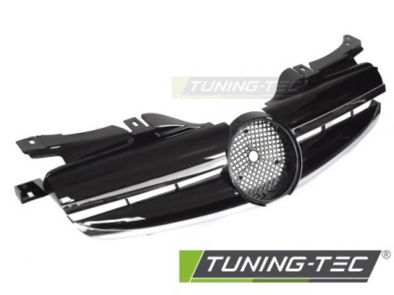 Upgrade Sportgrill / Kühlergrill passend für Mercedes Benz SLK R170 96-04 Hochglanz schwarz /chrom
