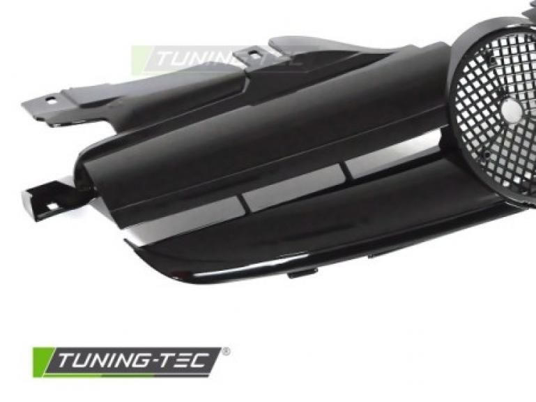Preview: Upgrade Sportgrill / Kühlergrill passend für Mercedes Benz SLK R170 96-04 Hochglanz schwarz