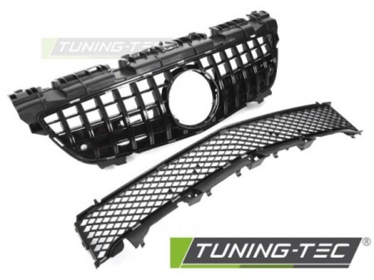Upgrade Sportgrill / Kühlergrill passend für Mercedes Benz SLK R172 11-15 Hochglanz schwarz