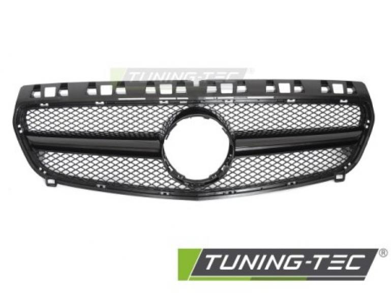 Upgrade Design Sportgrill / Kühlergrill passend für Mercedes Benz A-Klasse W176 12-15 Hochglanz schwarz