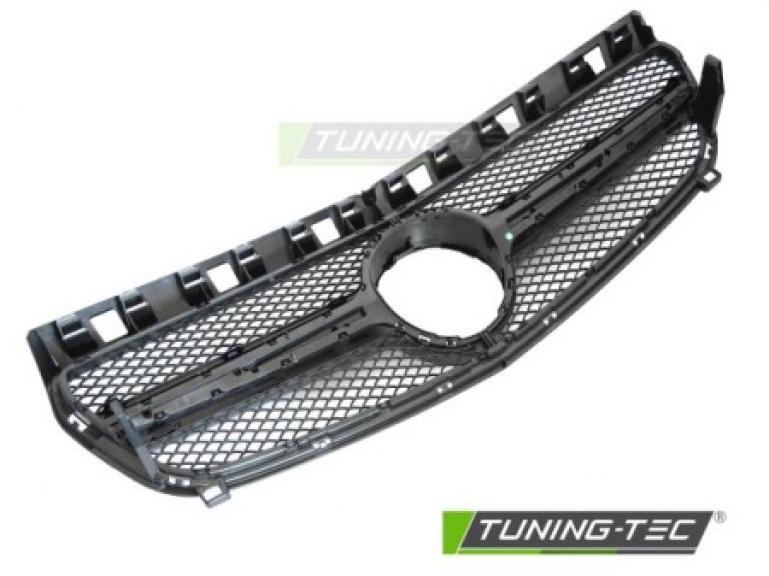 Upgrade Design Sportgrill / Kühlergrill passend für Mercedes Benz A-Klasse W176 12-15 Hochglanz schwarz