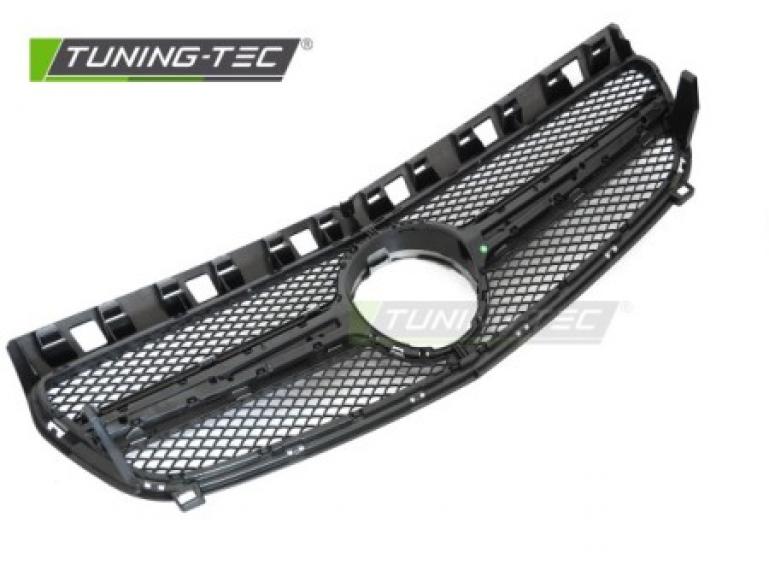 Upgrade Design Sportgrill / Kühlergrill passend für Mercedes Benz A-Klasse W176 12-15 Hochglanz schwarz/silber