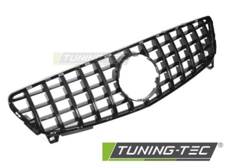 Upgrade Sportgrill / Kühlergrill passend für Mercedes Benz A-Klasse W176 Facelift (Mopf) 15-18 Hochglanz schwarz