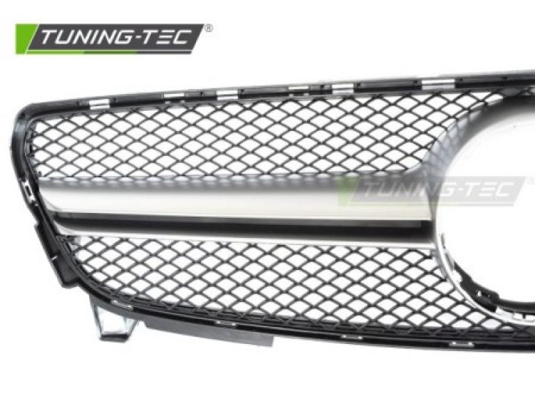 Preview: Upgrade Sportgrill / Kühlergrill passend für Mercedes Benz A-Klasse W176 Facelift (Mopf) 15-18 schwarz/silber