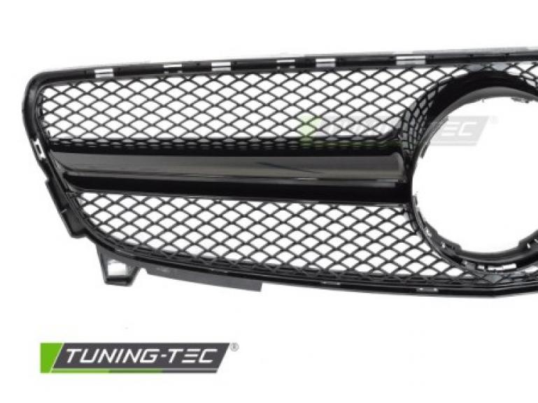 Preview: Upgrade Sportgrill / Kühlergrill passend für Mercedes Benz A-Klasse W176 Facelift (Mopf) 15-18 Hochglanz schwarz