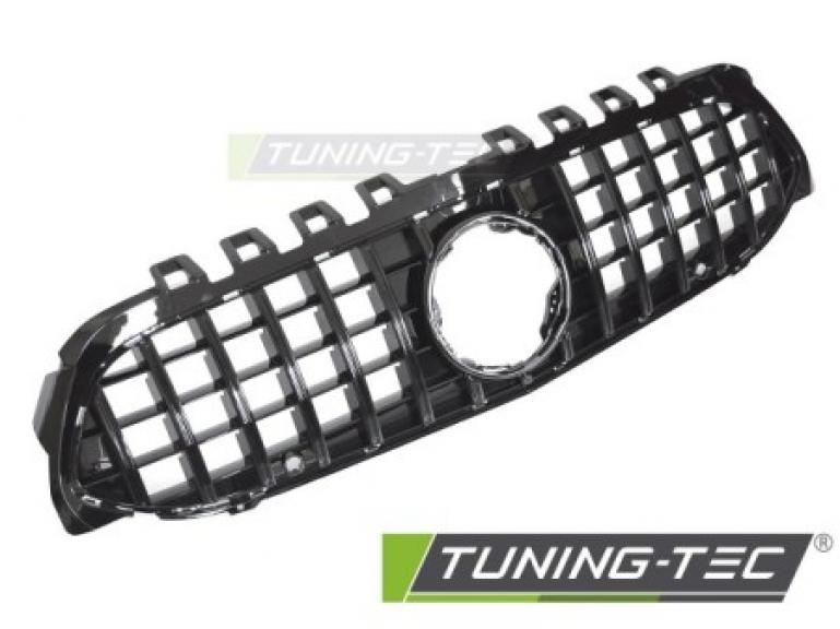 Upgrade Sportgrill / Kühlergrill passend für Mercedes Benz A-Klasse W177 18-22 Hochglanz schwarz