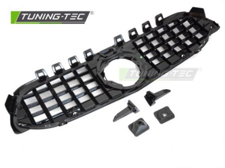 Preview: Upgrade Sportgrill / Kühlergrill passend für Mercedes Benz A-Klasse W177 18-22 Hochglanz schwarz