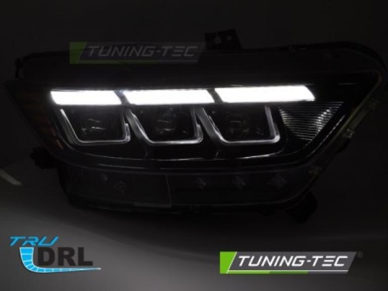 Preview: VOLL LED Upgrade Design Tagfahrlicht Scheinwerfer Set passend für Ford Mustang 14-17 schwarz mit dyn. Blinker & Willkommensfunktion