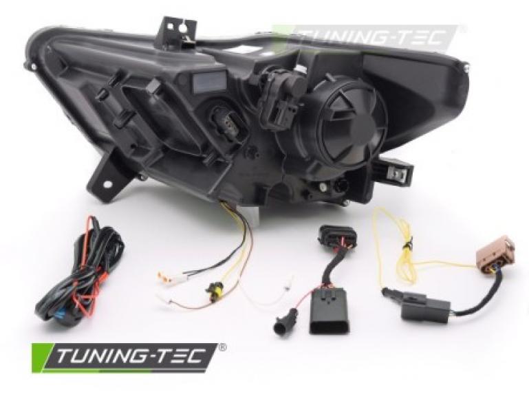 Preview: VOLL LED Upgrade Design Tagfahrlicht Scheinwerfer Set passend für Ford Mustang 14-17 schwarz mit dyn. Blinker & Willkommensfunktion