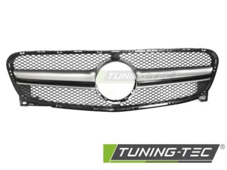 Preview: Upgrade Sportgrill / Kühlergrill passend für Mercedes Benz GLA (X156) 13-16 schwarz/silber