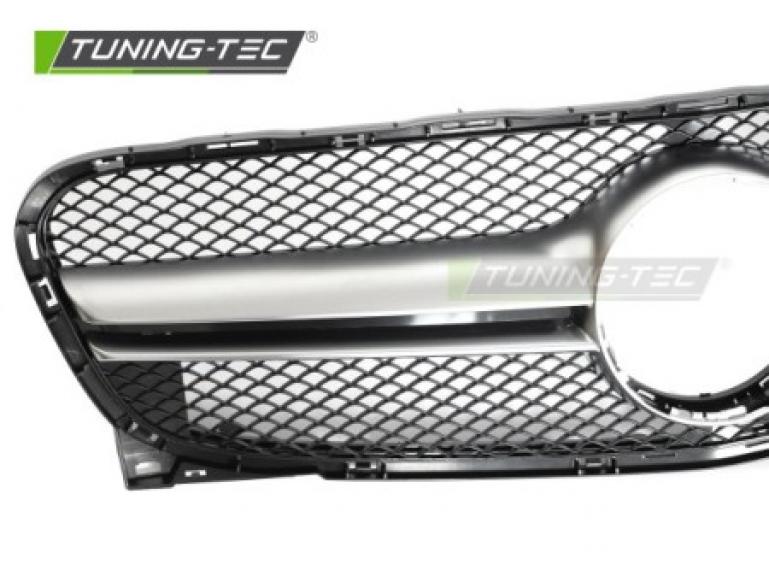 Preview: Upgrade Sportgrill / Kühlergrill passend für Mercedes Benz GLA (X156) 13-16 schwarz/silber
