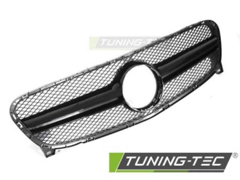 Upgrade Sportgrill / Kühlergrill passend für Mercedes Benz GLA (X156) 13-16 Hochglanz schwarz