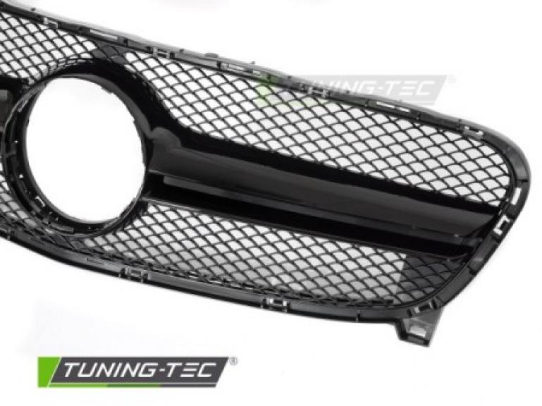 Preview: Upgrade Sportgrill / Kühlergrill passend für Mercedes Benz GLA (X156) 13-16 Hochglanz schwarz