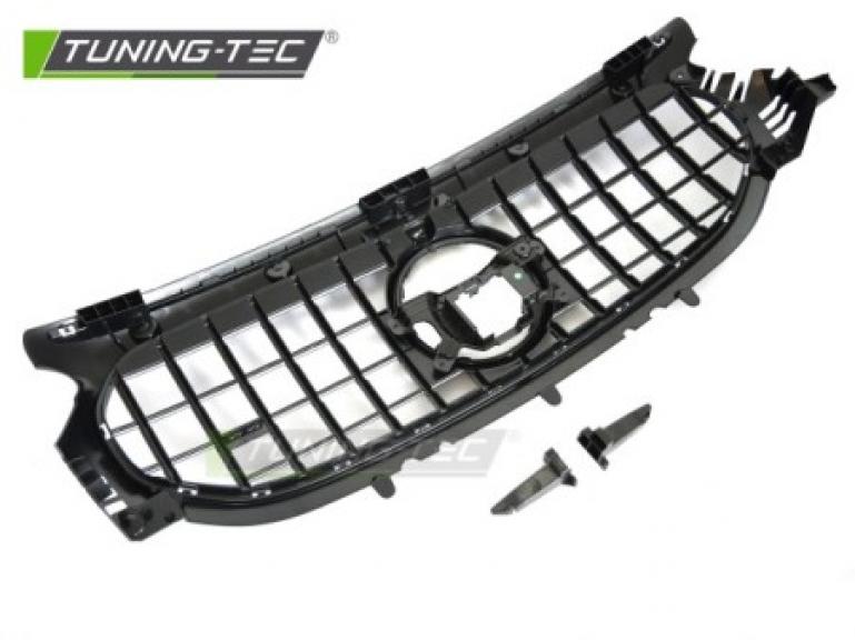 Preview: Upgrade Sportgrill / Kühlergrill passend für Mercedes Benz GLA (H247) 19-23 Hochglanz schwarz/chrom