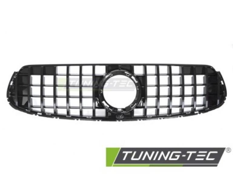 Preview: Upgrade Sportgrill / Kühlergrill passend für Mercedes Benz GLC (C253 / X253) 19-22 Hochglanz schwarz