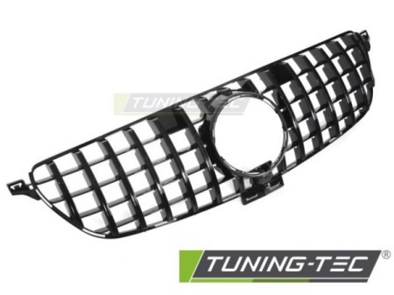 Upgrade Sportgrill / Kühlergrill passend für Mercedes Benz ML W166 Facelift (Mopf) 15-19 Hochglanz schwarz