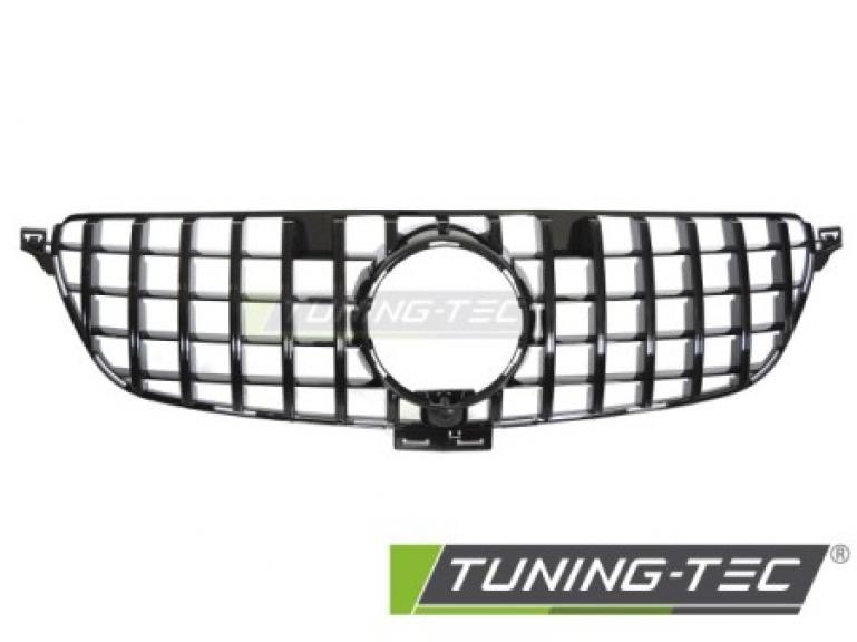 Preview: Upgrade Sportgrill / Kühlergrill passend für Mercedes Benz ML W166 Facelift (Mopf) 15-19 Hochglanz schwarz