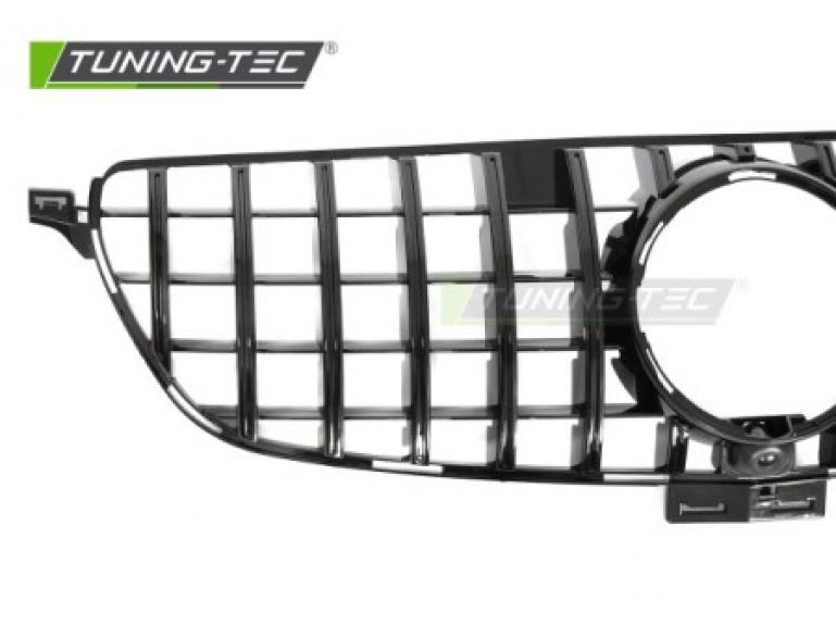 Preview: Upgrade Sportgrill / Kühlergrill passend für Mercedes Benz ML W166 Facelift (Mopf) 15-19 Hochglanz schwarz