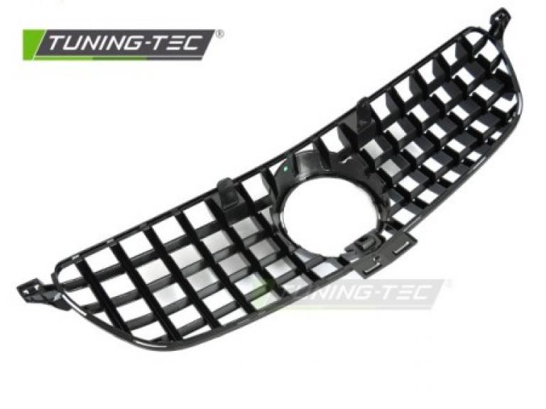 Preview: Upgrade Sportgrill / Kühlergrill passend für Mercedes Benz ML W166 Facelift (Mopf) 15-19 Hochglanz schwarz
