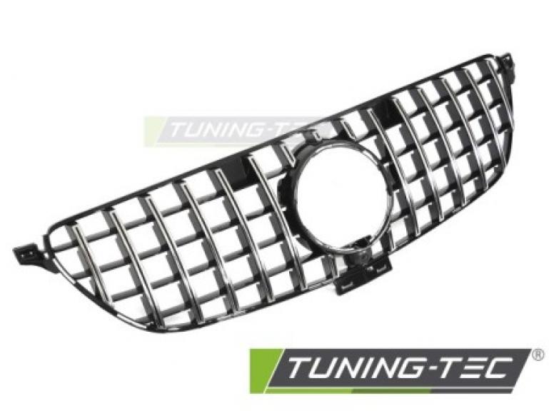 Upgrade Sportgrill / Kühlergrill passend für Mercedes Benz GLE Coupe (C292)15-19 Hochglanz schwarz/Chrom