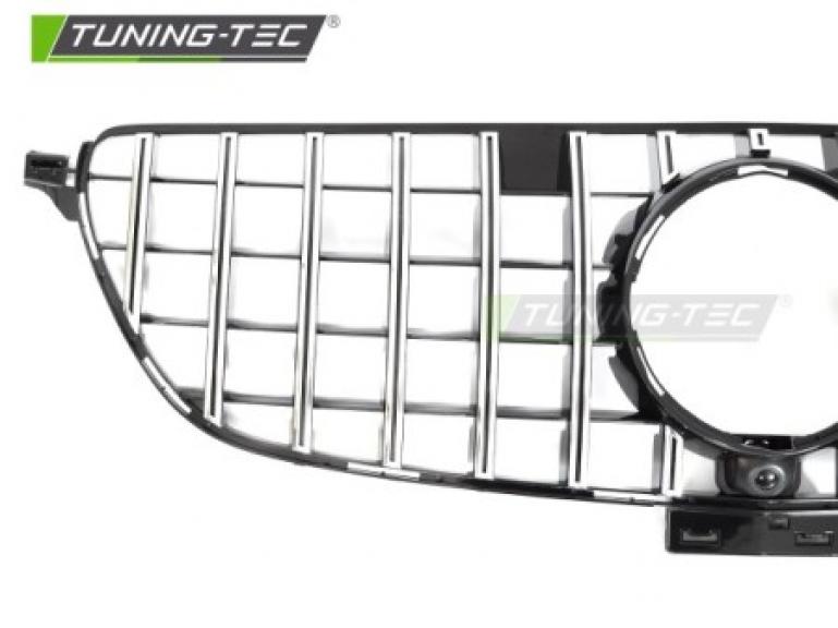 Preview: Upgrade Sportgrill / Kühlergrill passend für Mercedes Benz GLE Coupe (C292)15-19 Hochglanz schwarz/Chrom