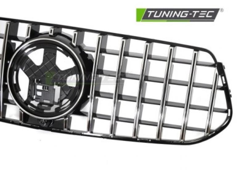 Preview: Upgrade Sportgrill / Kühlergrill passend für Mercedes Benz GLE (W167/C167) Facelift (Mopf) 23+ Hochglanz schwarz/chrom