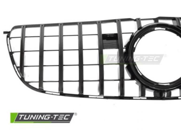 Preview: Upgrade Sportgrill / Kühlergrill passend für Mercedes Benz GLS (X166) 15-19 Hochglanz schwarz