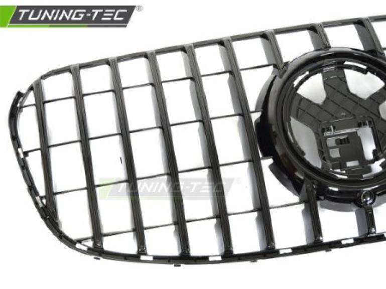 Preview: Upgrade Sportgrill / Kühlergrill passend für Mercedes Benz GLS (X167) Facelift 23+ Hochglanz schwarz /chrom