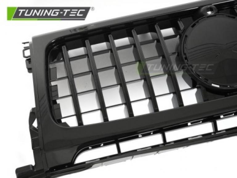Upgrade Sportgrill / Kühlergrill + Scheinwerferblenden passend für Mercedes Benz G-Klasse W464 18Upgrade Sportgrill / Kühlergrill + Scheinwerferblenden / Rahmen passend für Mercedes Benz G-Klasse W464 18-24 Hochglanz schwarz