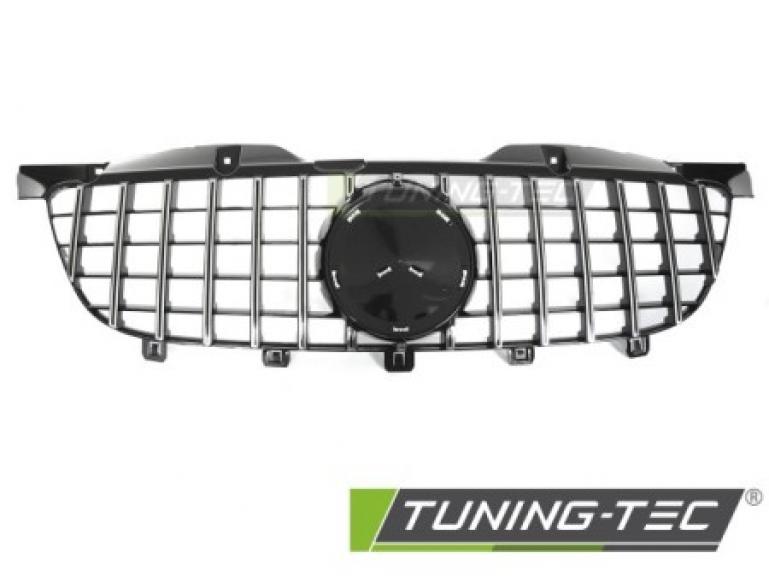Preview: Upgrade Sportgrill / Kühlergrill passend für Mercedes-Benz Sprinter W906 09-13 Hochglanz schwarz/chrom
