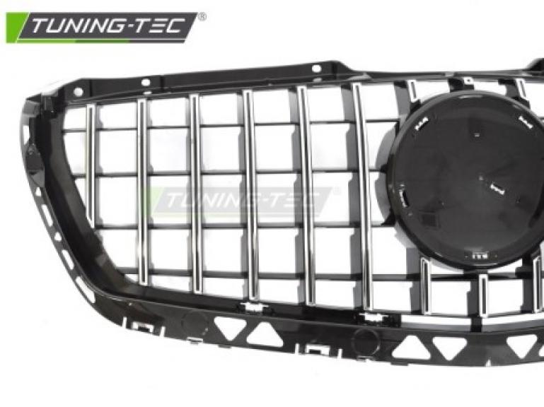 Preview: Upgrade Sportgrill / Kühlergrill passend für Mercedes-Benz Sprinter W906 Facelift 13-18 Hochglanz schwarz/chrom