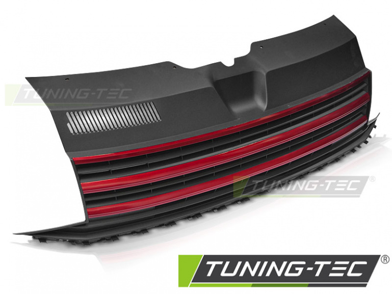 Upgrade Sportgrill / Kühlergrill für Volkswagen T6 15-19 schwarz/rot