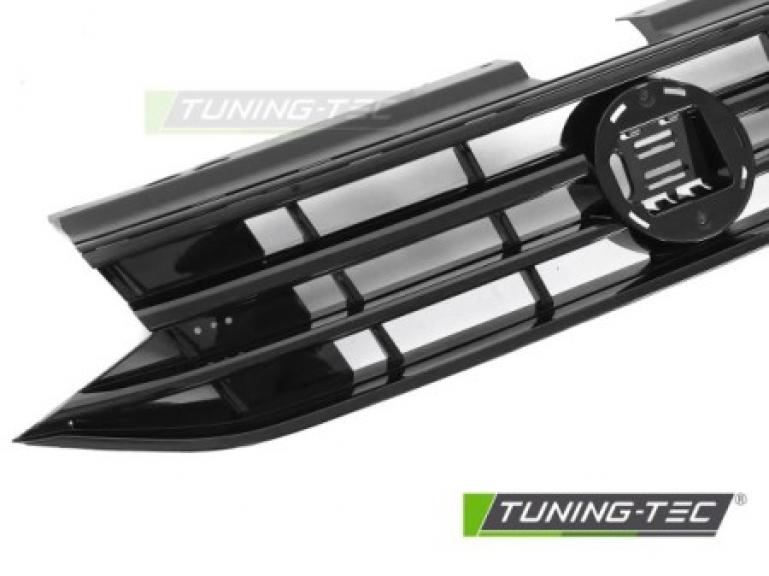 Preview: Upgrade Design Sportgrill / Kühlergrill für Volkswagen Tiguan II Facelift 20-24 Hochglanz-schwarz