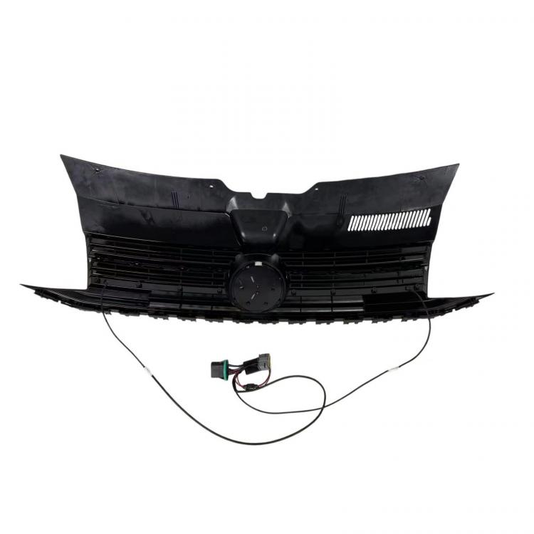 LumiFire Upgrade LED Kühlergrill Sportgrill passend für VW T6 15-19 Hochglanz-schwarz