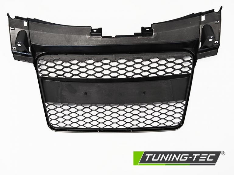 Upgrade Sportgrill / Kühlergrill für Audi TT 8J Coupe/Roadster 06-14 Hochglanz schwarz in Wabendesign