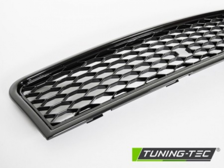 Upgrade Design Sportkühlergrill für Audi A4 B6 (8E) 00-04 hochglanz schwarz in Wabendesign