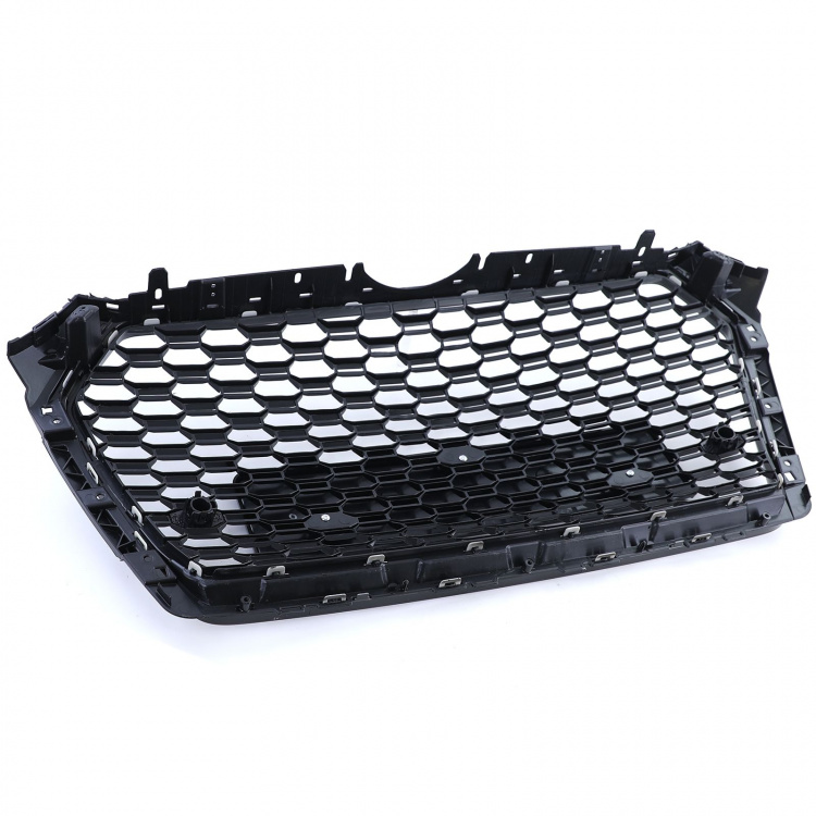 Upgrade Design Kühlergrill Wabengrill Schwarz Hochglanz für Audi A4 B9 ab 2015-2019 kein RS4