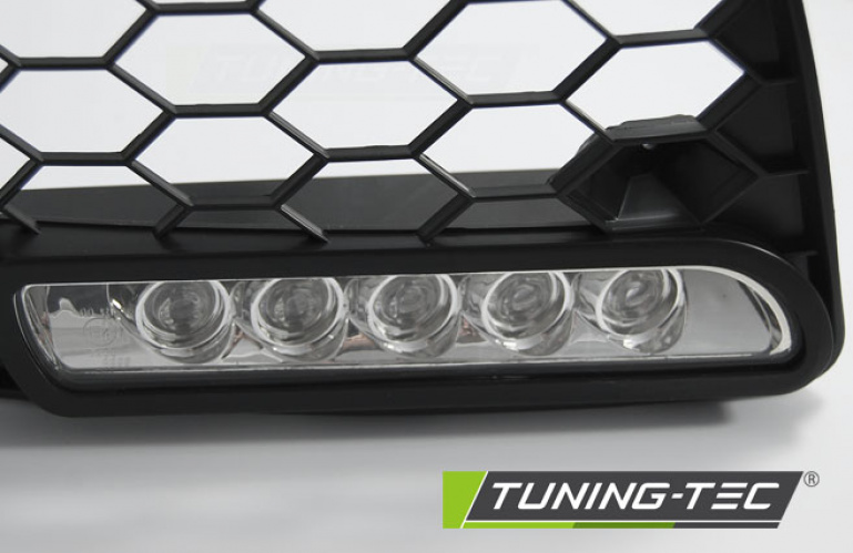 Upgrade LED Tagfahrlicht-Nebelscheinwerfer Blende für VW Golf V 03-09  schwarz