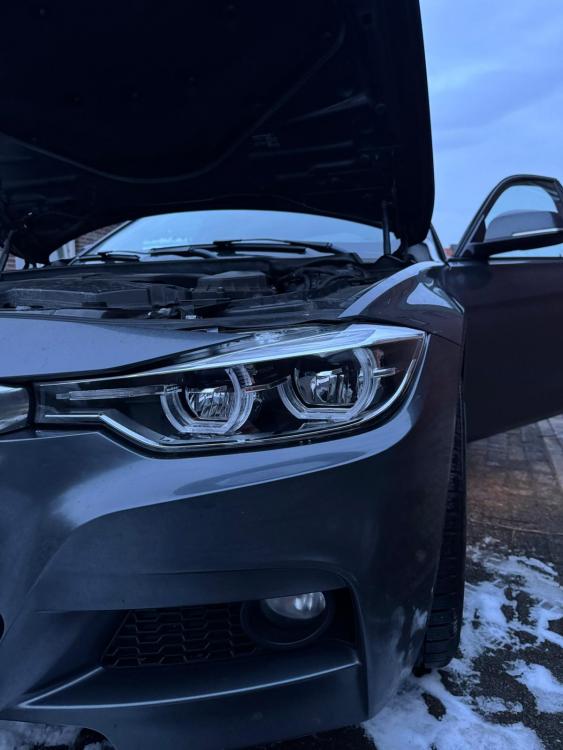 B-Ware  VOLL LED Upgrade Tagfahrlicht Scheinwerfer Set für BMW 3er F30 / F31 11-15 schwarz (werks. Halogen)