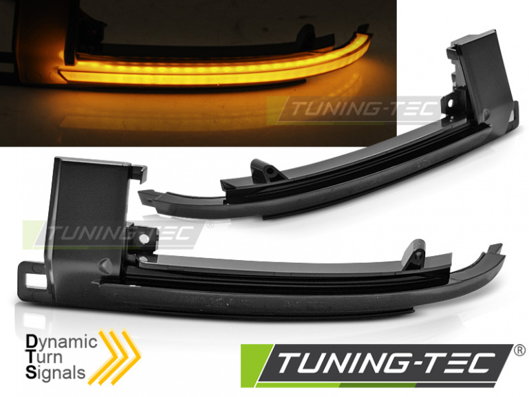 Upgrade LED Spiegelblinker für Audi A3 8P / A4 B8 / A5 / A6 C6 / Q3 schwarz/rauch dynamisch