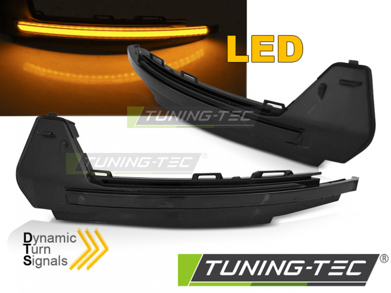 Upgrade LED Spiegelblinker für Audi A1 10-18 schwarz/rauch dynamisch