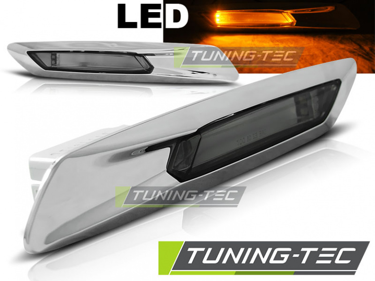 Upgrade LED Seitenblinker für BMW 5er F10/F11 Limousine/Touring 10-13 silber/rauch