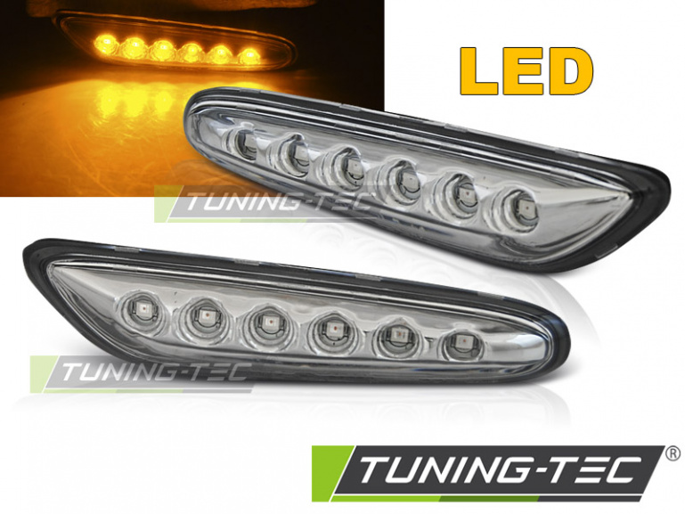 Upgrade LED Seitenblinker für BMW 3er E46 Limousine / Touring 01-05 chrom