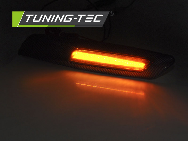 Upgrade LED Seitenblinker für BMW 5er E61/E61, 1er E81/E82/E87, 3er E90/E91, 3er Coupe/Cabrio E92/E93 04-10 Carbon/rauch