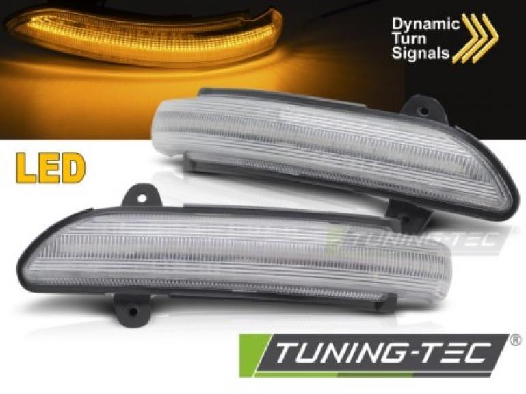 Upgrade LED Spiegelblinker für Mercedes Benz E-Klasse W211/ S-Klasse W221/ CLS C219/ CL C216 chrom/weiß dynamisch