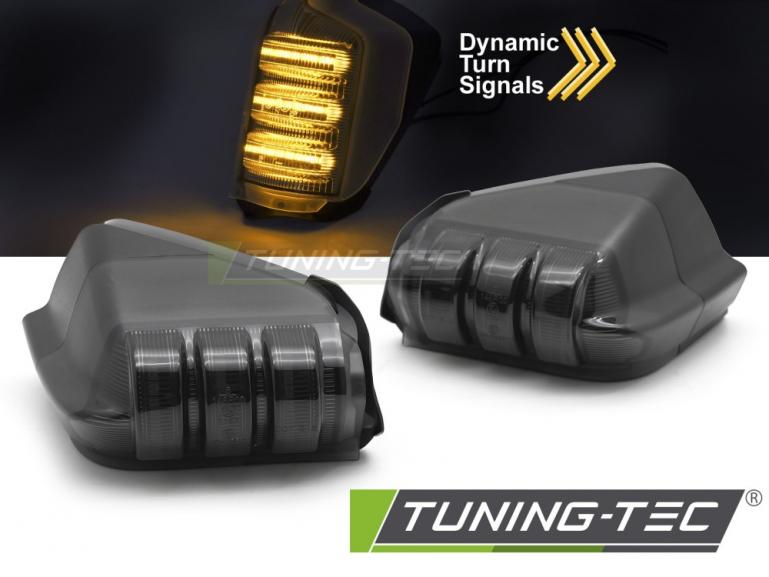 Upgrade Spiegelblinker Set passend für VW Crafter 1 06-16 / Mercedes Sprinter W906 06-18 schwarz/rauch