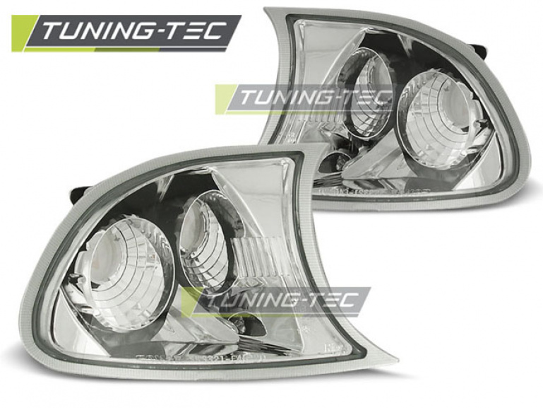 Upgrade Klarglas Frontblinker für BMW 3er E46 Coupe/Cabrio 99-01 chrom